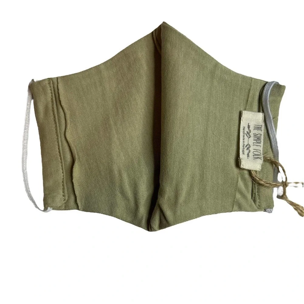 The Simple Folk Organic Cotton Childrens Face‎ Mask Ecru New